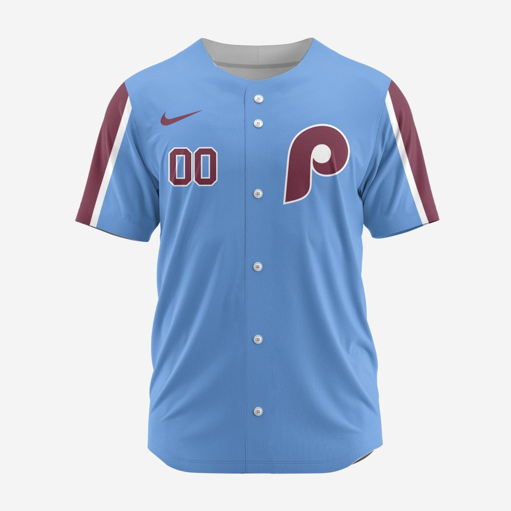 Mlb Philadelphia Phillies Personalized Alternate 02 Baseball Jersey