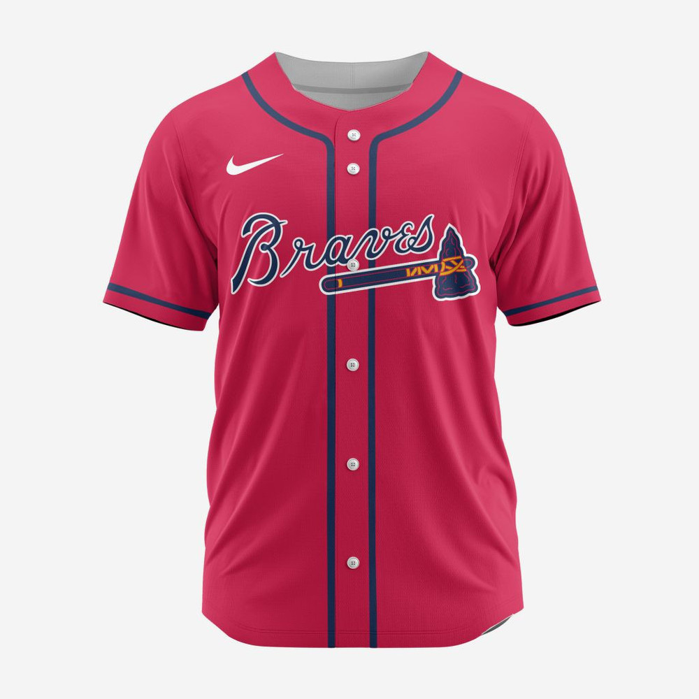 Mlb Atlanta Braves Personalized Alternate Baseball Jersey