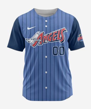 Mlb Los Angeles Angels Personalized Reverse Retro Concept Design Baseball Jersey