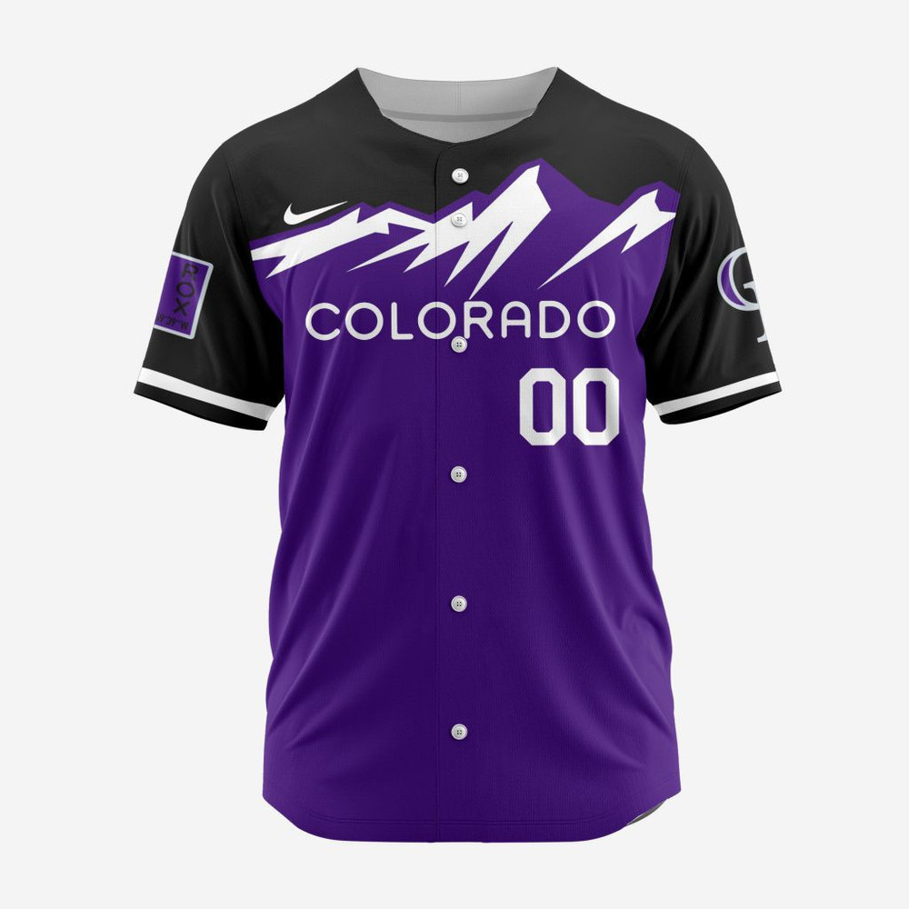 Mlb Colorado Rockies Personalized Reverse Retro Concept Design Baseball Jersey