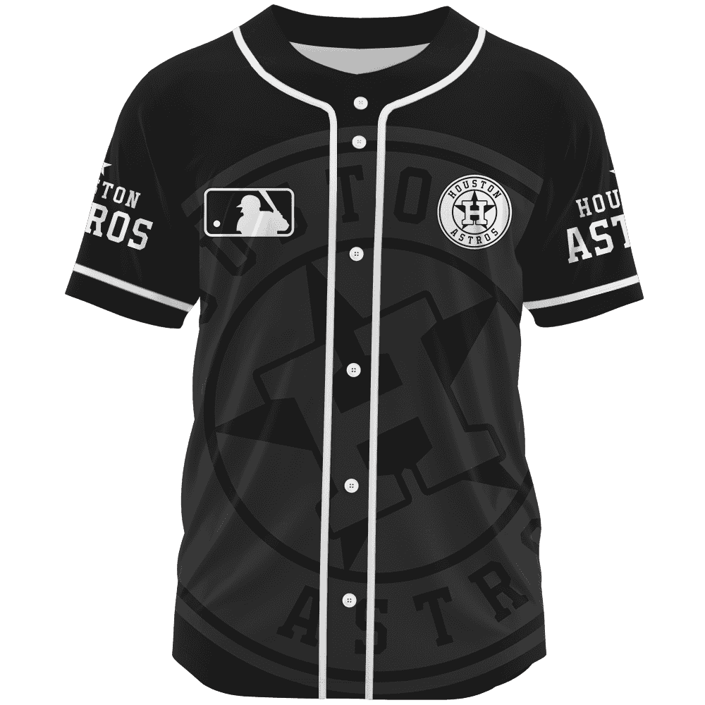 Houston Astros Monochrome Jerseys Mlb 2023 Personalized