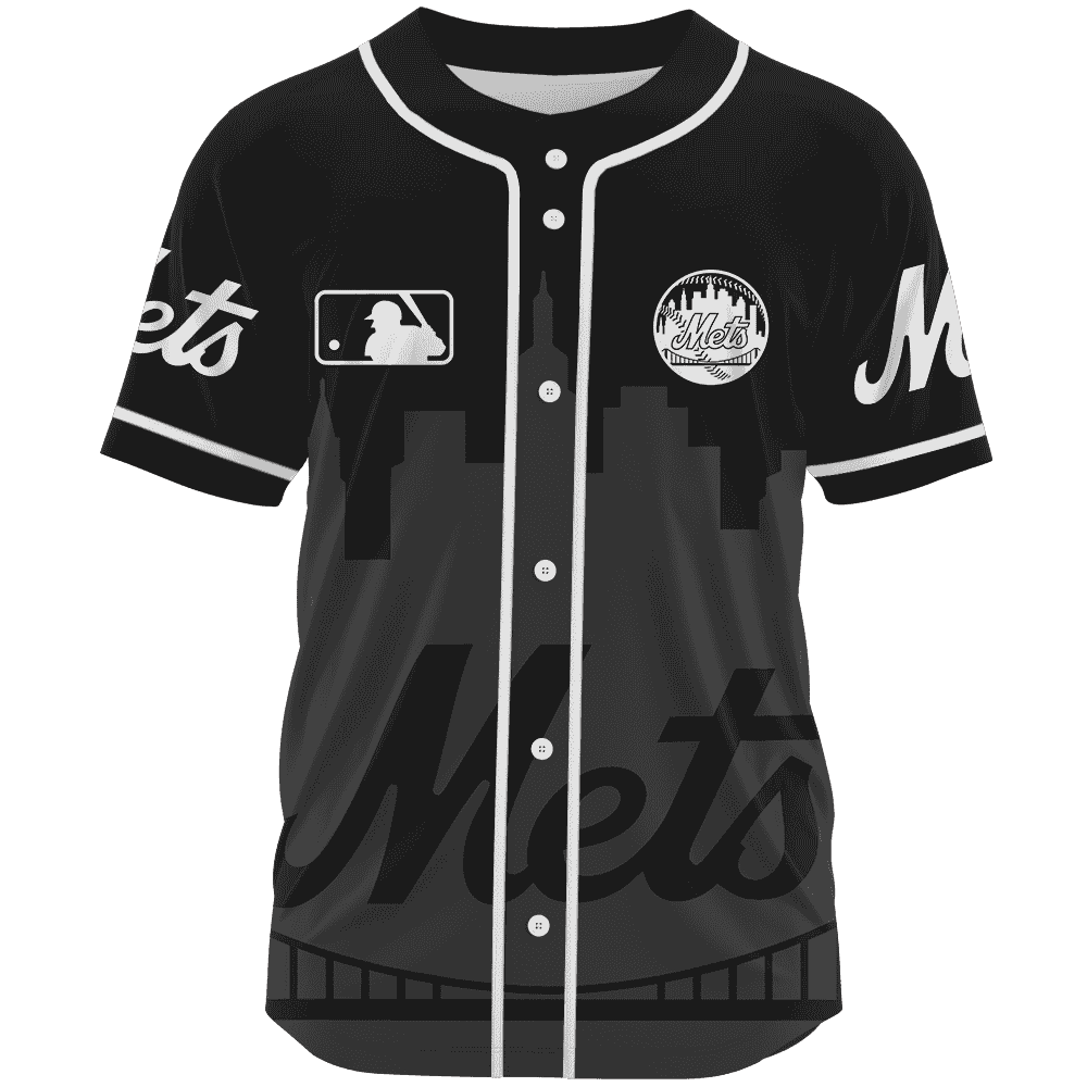 New York Mets Monochrome Jersey Mlb 2023 Personalized