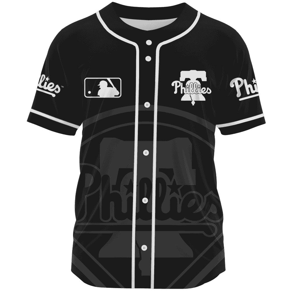 Philadelphia Phillies Monochrome Jerseys Mlb 2023 Personalized