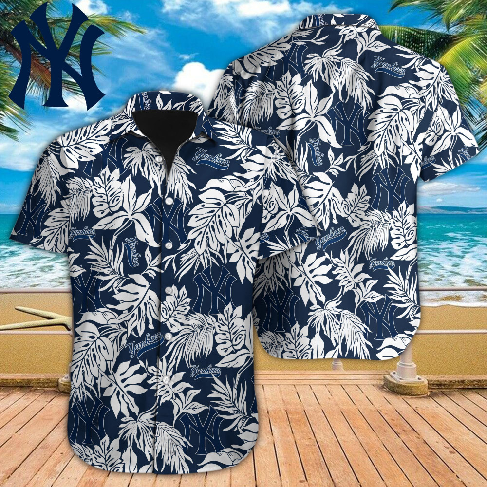 New York Yankees Mlb-Hawaiian Shirt M-39046