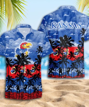 Kansas Jayhawks Hawaiian Shirt Trending Summer. Gift For Fan S88912