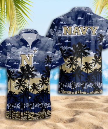 Navy Midshipmen Hawaiian Shirt Trending Summer. Gift For Fan S88912