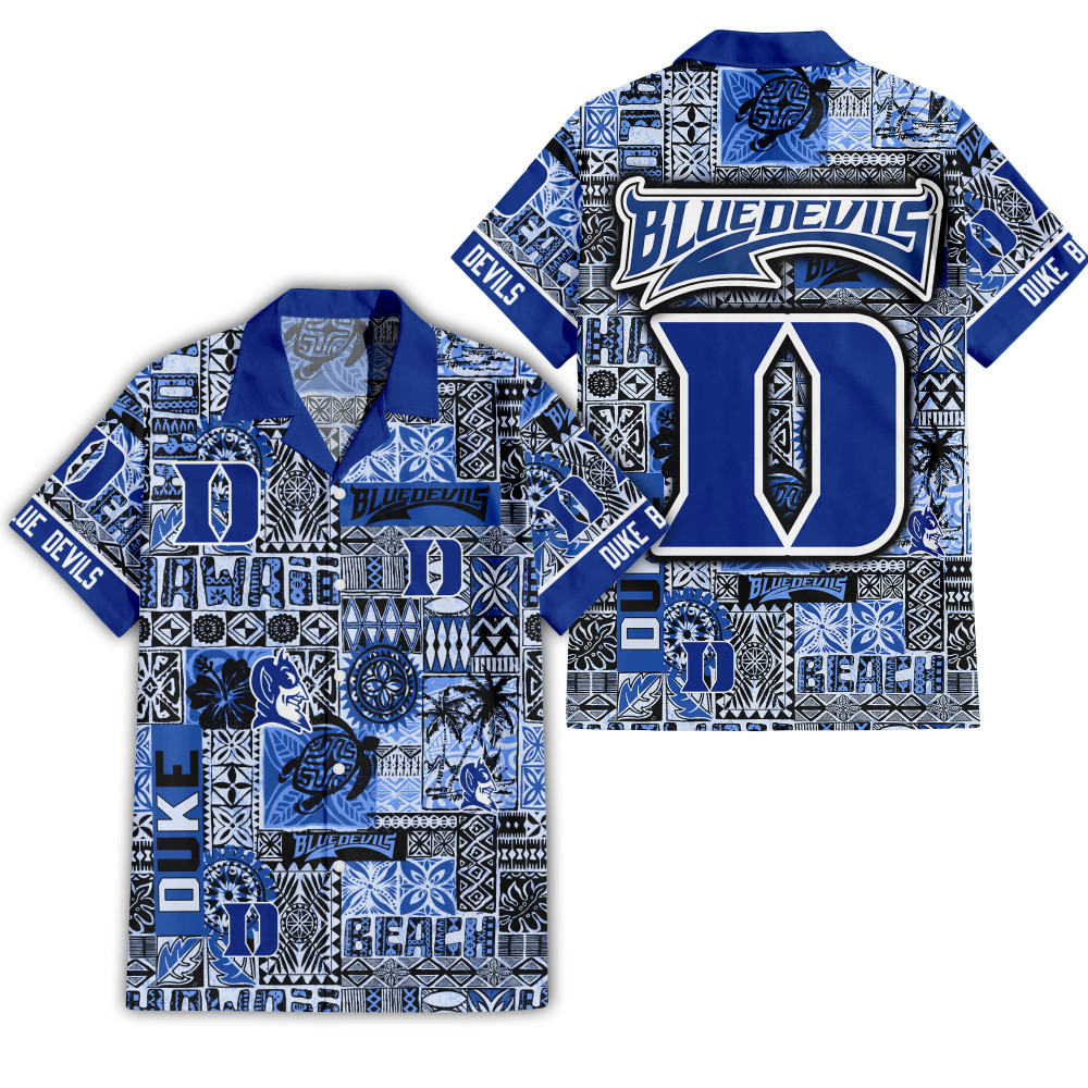 Duke Blue Devils Hawaiian Shirt Sets 1