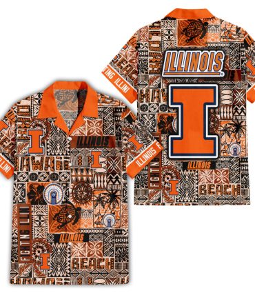 Illinois Fighting Illini Hawaiian Shirt 1