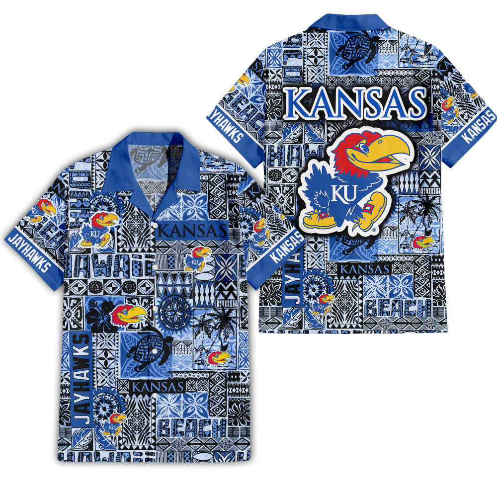 Kansas Jayhawks Hawaiian Shirt Sets 1