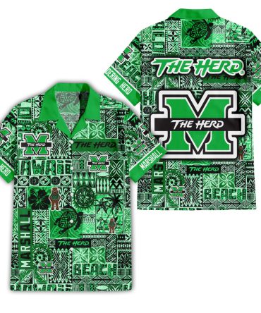 Marshall Thundering Herd Hawaiian Shirt 1