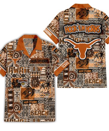 Texas Longhorns Hawaiian Shirt  1