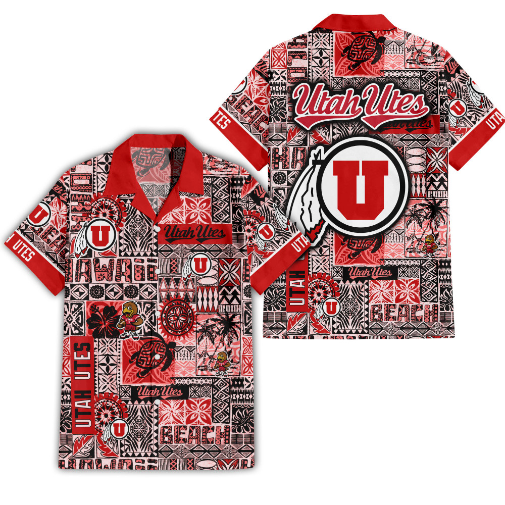 Utah Utes Hawaiian Shirt Sets 1