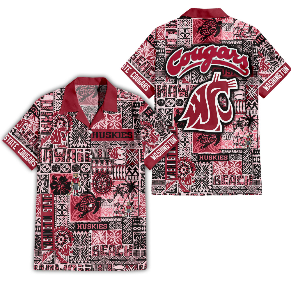 Washington State Cougars Hawaiian Shirt 1
