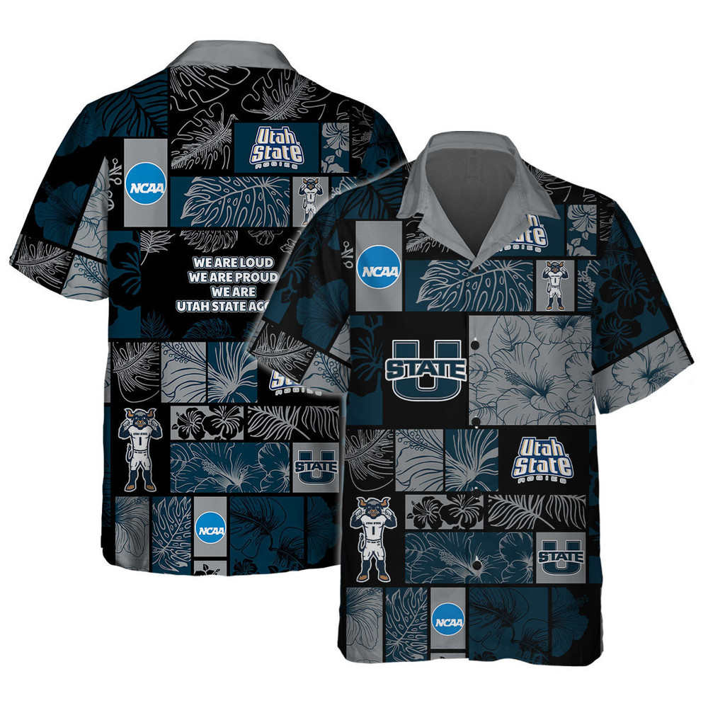 Utah State Aggies Hawaii Shirt Set