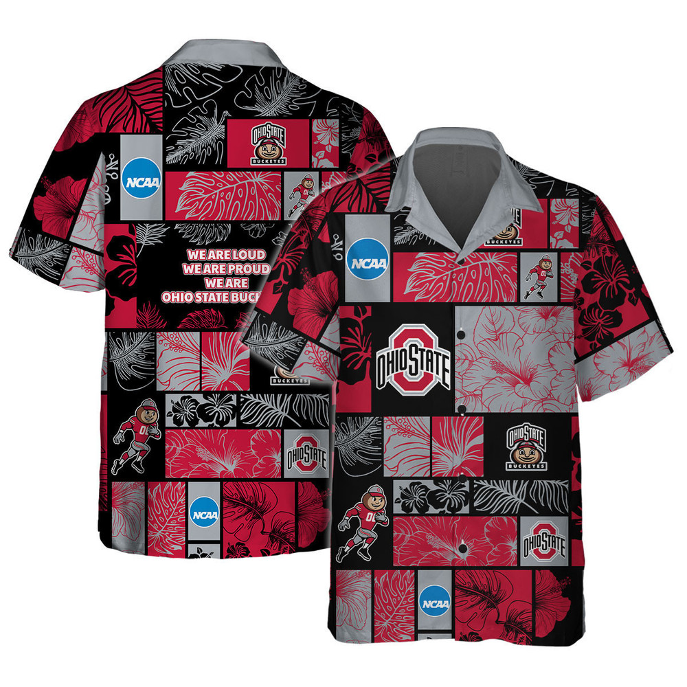 Ohio State Buckeyes Hawaii Shirt Set