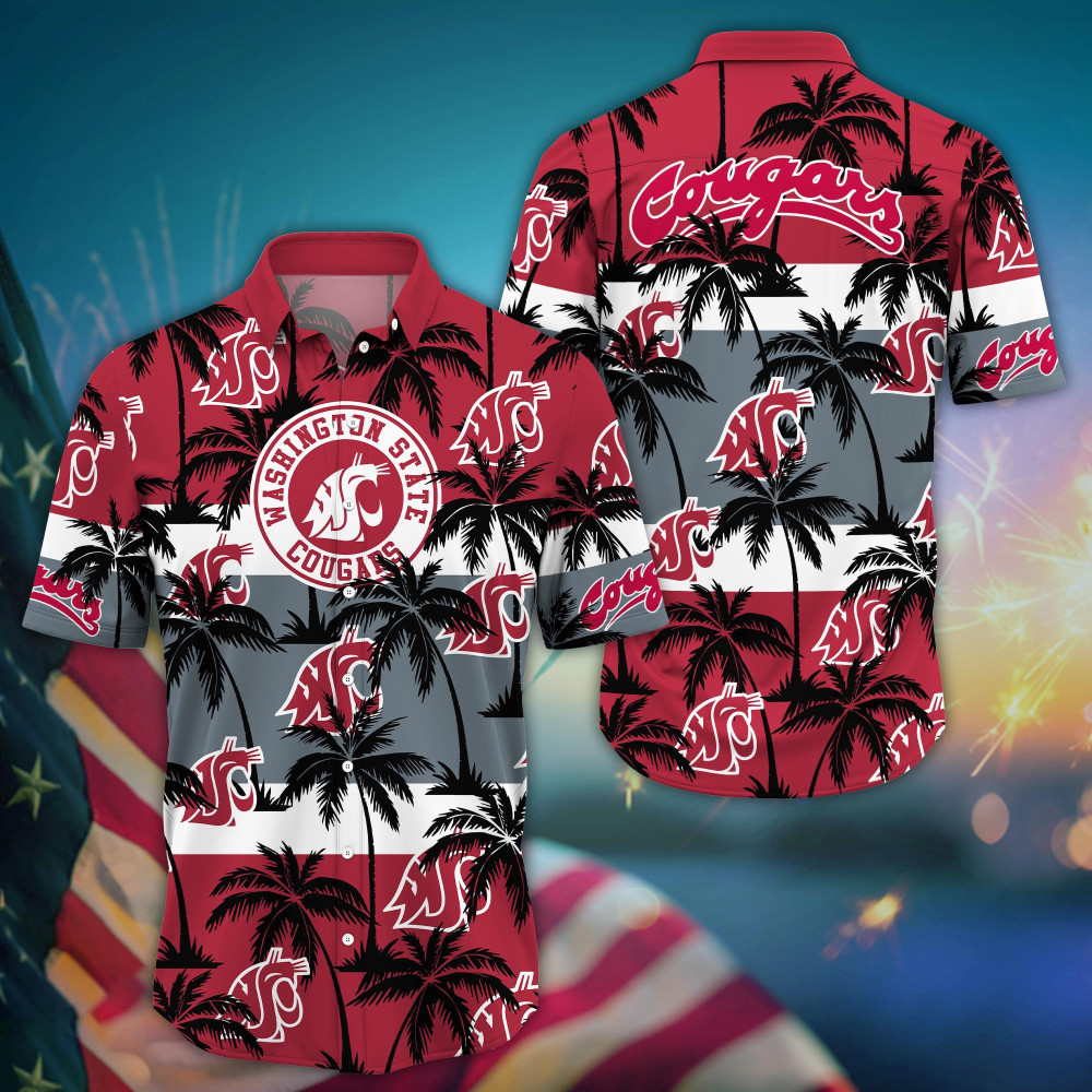 Washington State Cougars Aloha Shirt Trending Summer. Gift For Fan H50604
