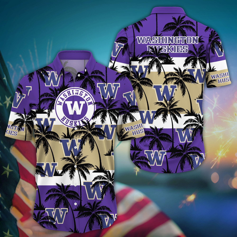 Washington Huskies Aloha Shirt Trending Summer. Gift For Fan H50604