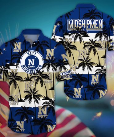 Navy Midshipmen Aloha Shirt Trending Summer. Gift For Fan H50604