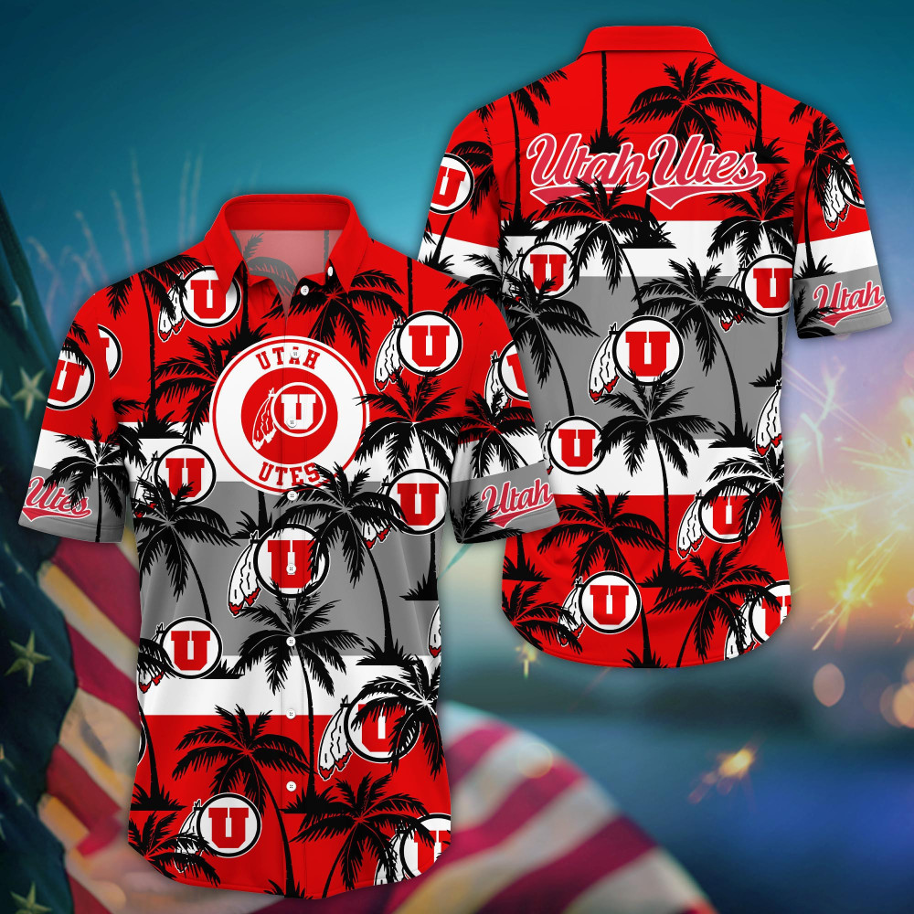 Utah Utes Aloha Shirt Trending Summer. Gift For Fan H50604
