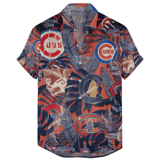 Chicago Cubs Retro Logo Hawaiian Shirt