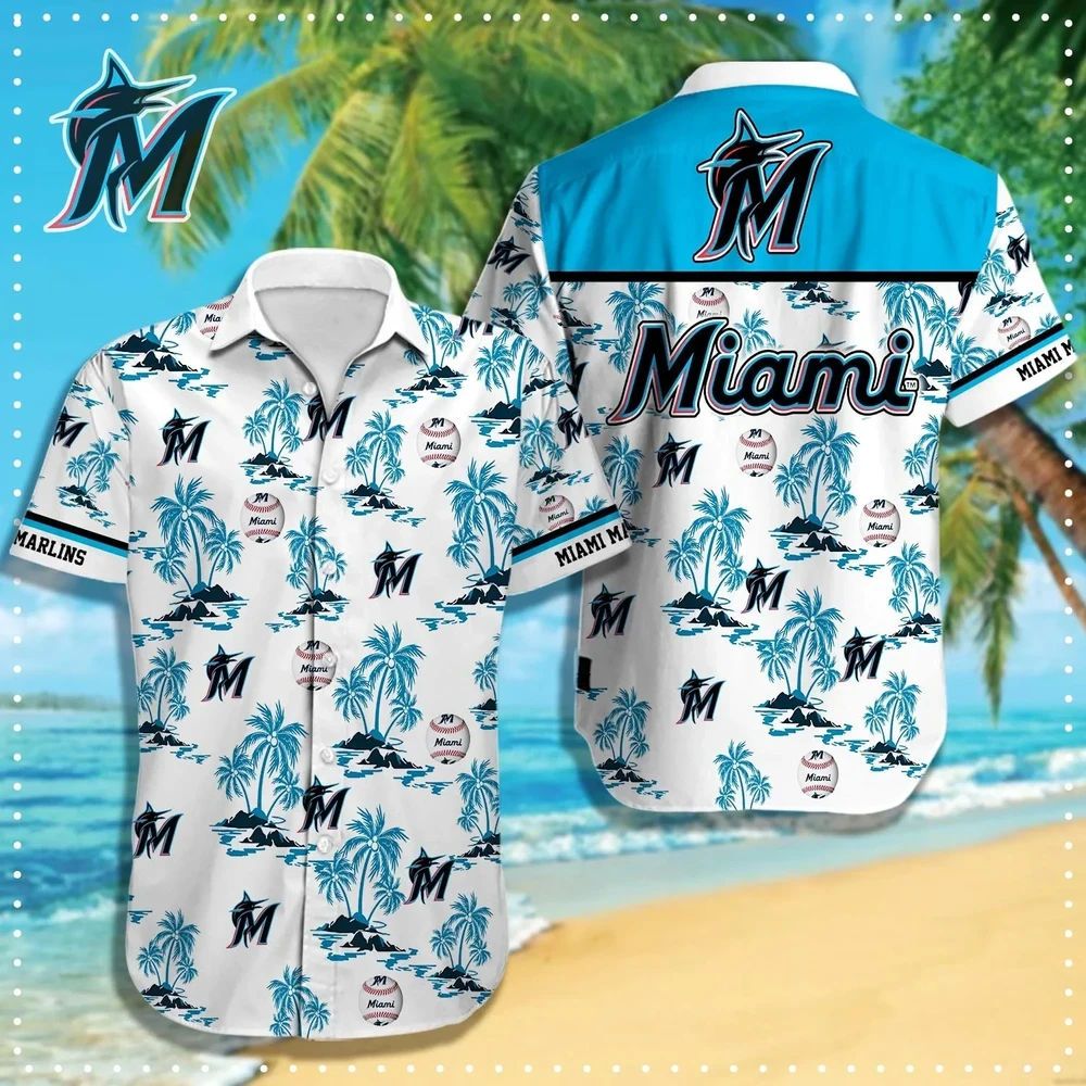 Miami Marlins Mlb Hawaiian Shirt C1