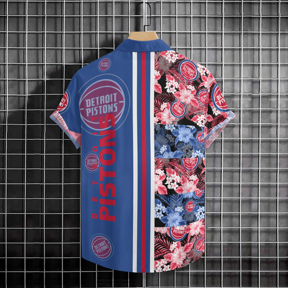 Detroit Pistons Hawaiian Shirt