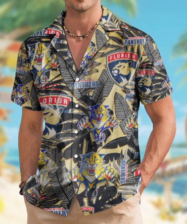 Florida Panthers , Hawaiian Shirt Retro Logo Revolution Nhl 2024