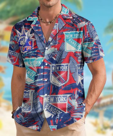 New York Rangers , Hawaiian Shirt Retro logo Revolution” Nhl 2024