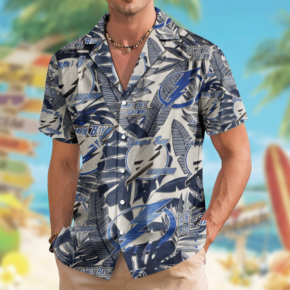Tampa Bay Lightning , Hawaiian Shirt Retro Logo Revolution Nhl 2024