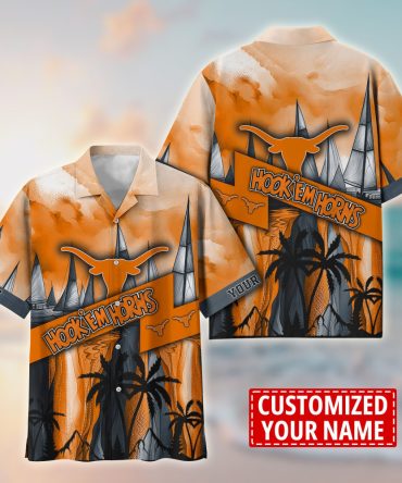 Texas Longhorns Aloha Shirt Trending Summer. Custom Summer Football Shirts T58603