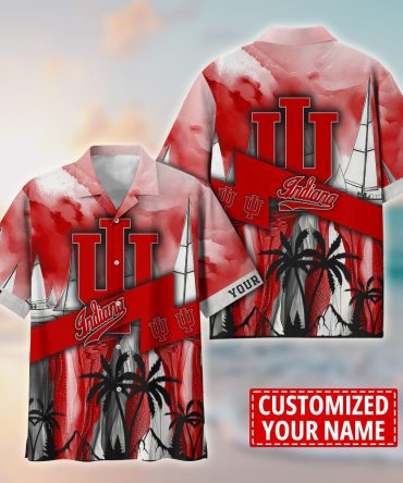 Indiana Hoosiers Aloha Shirt Trending Summer. Custom Summer Football Shirts T58603