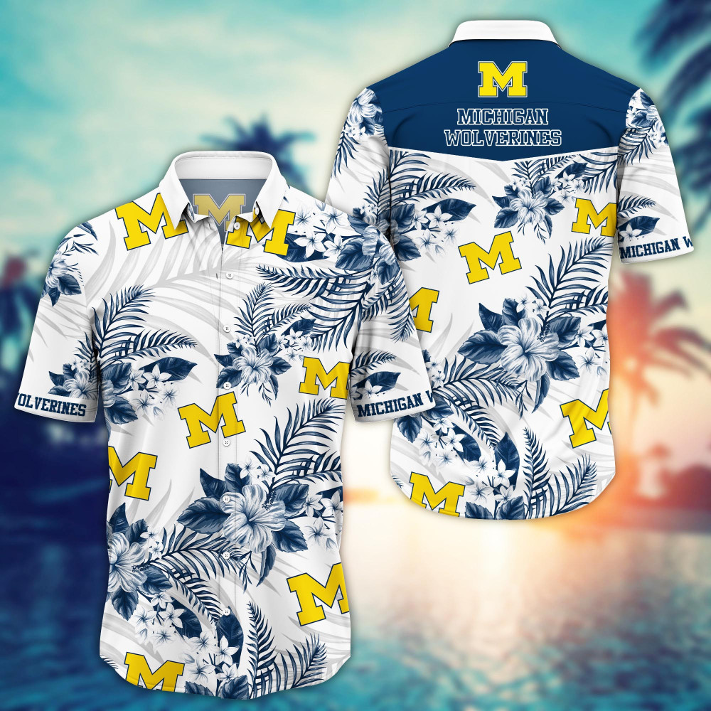 Michigan Wolverines , Trending Aloha Shirt New Arrivals Fbs Style 6