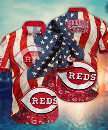 Cincinnati Reds Mlb Hawaii Shirt Independence Day For Fans In Summer