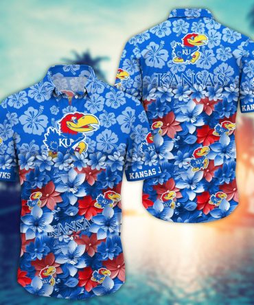 Kansas Jayhawks Hawaiian Shirt Trending Summer. Gift For Fan Fbs Style 4