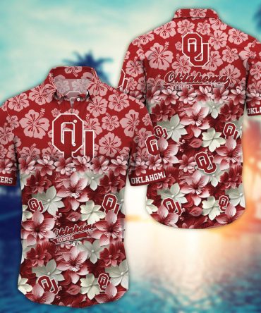 Oklahoma Sooners 1 Hawaiian Shirt Trending Summer. Gift For Fan Fbs Style 4