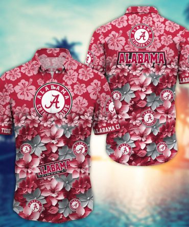 Alabama Crimson Tide Hawaiian Shirt Trending Summer. Gift For Fan Fbs Style 4