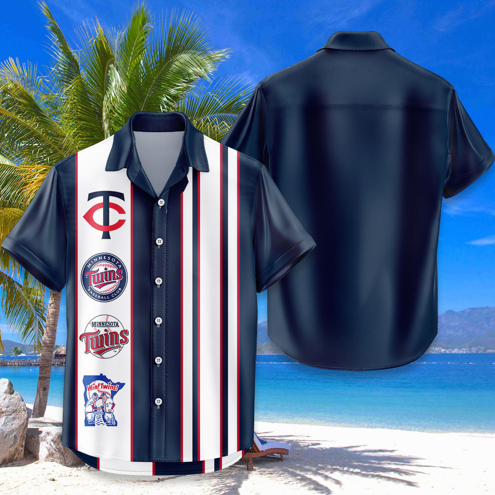 Minnesota Twins Hawaiian Shirt Classic Color Contrast