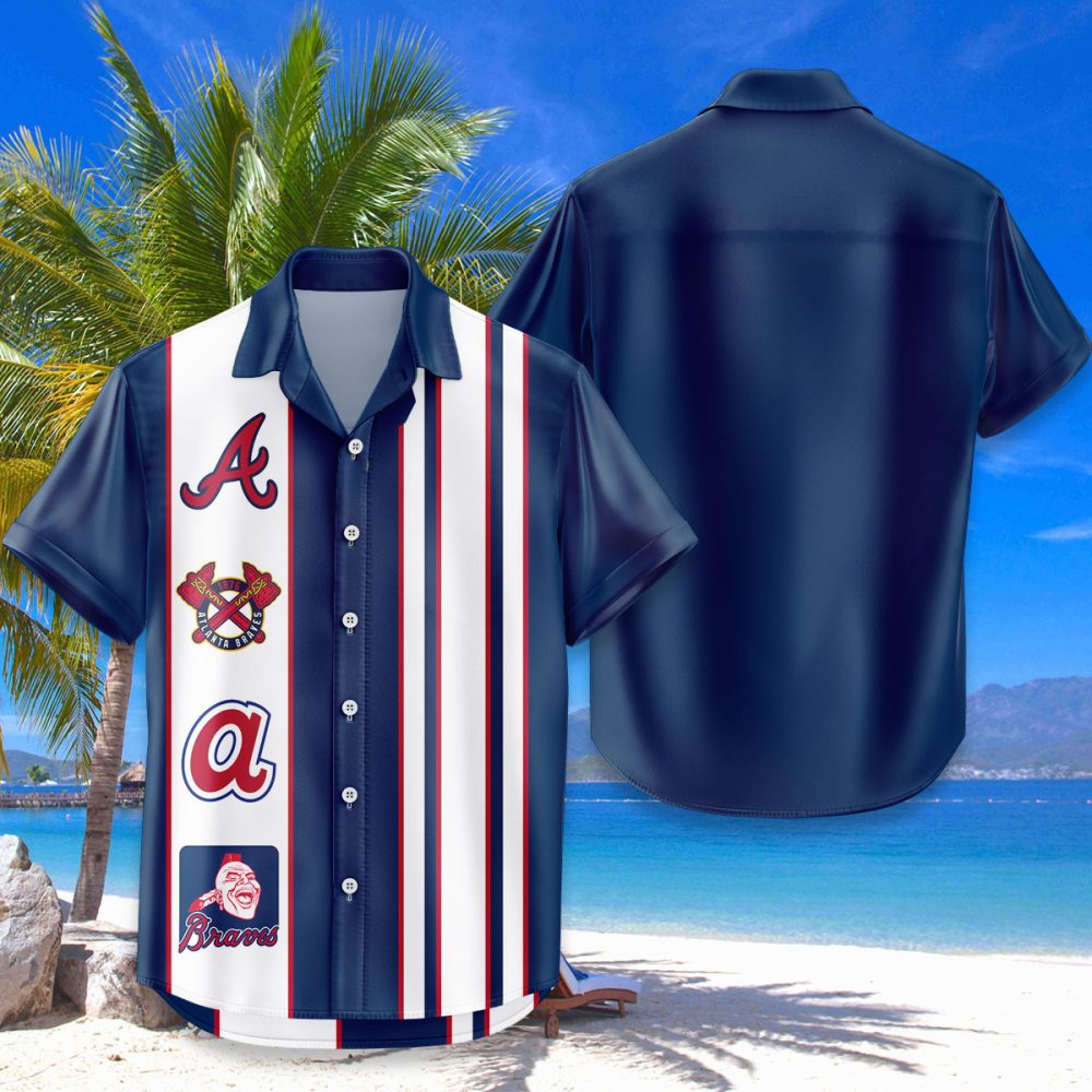 Atlanta Braves Hawaiian Shirt Classic Color Contrast