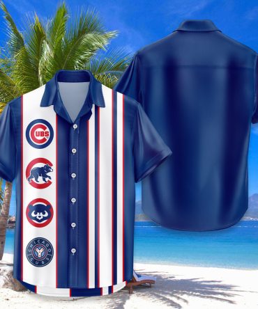 Chicago Cubs Hawaiian Shirt Classic Color Contrast