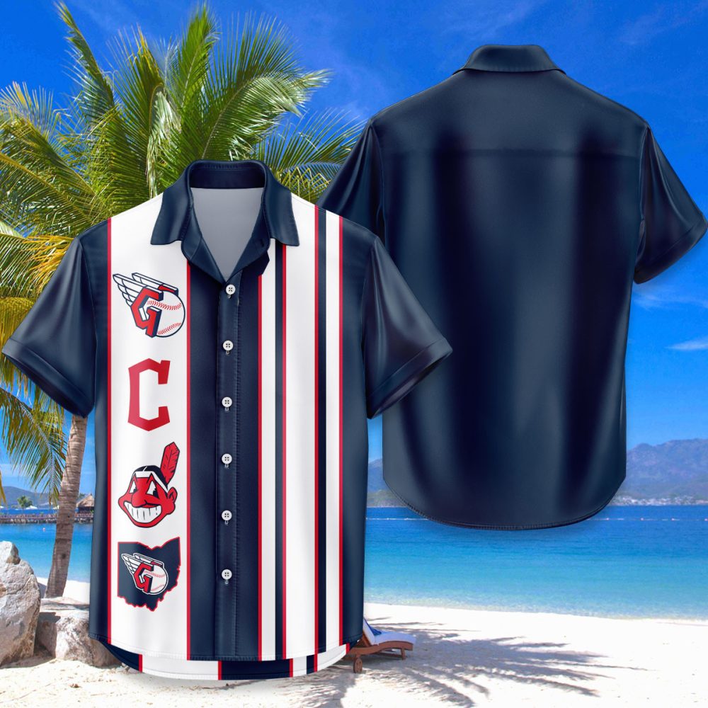 Cleveland Guardians Hawaiian Shirt Classic Color Contrast