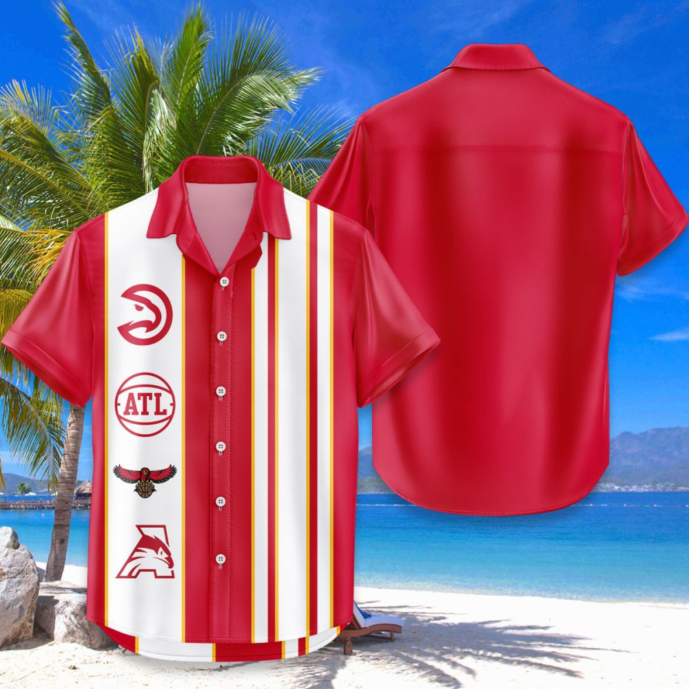 Atlanta Hawks Hawaiian Shirt Classic Color Contrast