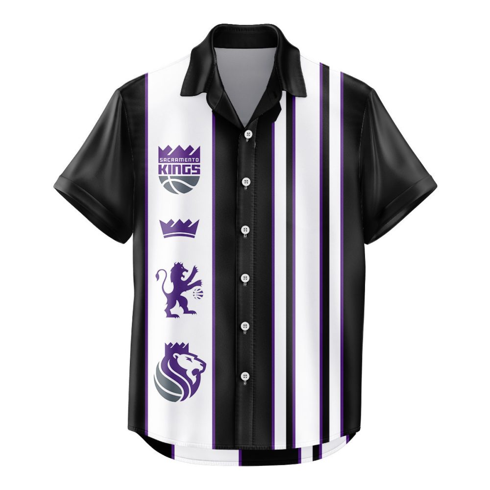 Sacramento Kings Hawaiian Shirt Classic Color Contrast - Image 2