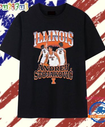 Illinois Basketball Andrej Stojakovic Graphic T Shirt