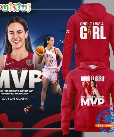 Indiana Fever Caitlin Clark Mvp Of The 2026 Fiba Women’S World Cup Qualifying Tournament Hoodie