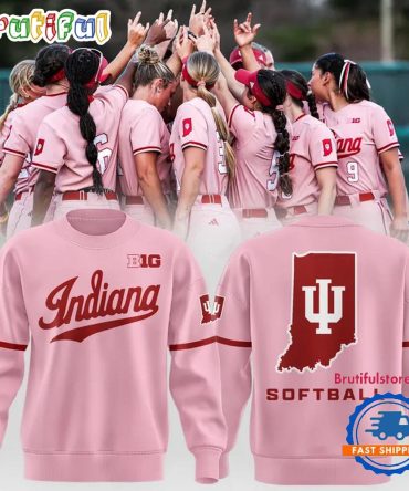 Indiana Hoosiers Softball Pink Uniform 2026 Limited Edition Sweatshirt