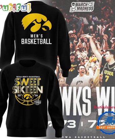 Iowa Hawkeyes Men'S Basketball 2026 Sweet Sixteen Sweatshirt