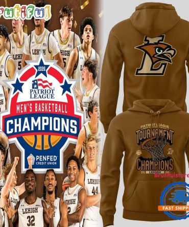 Lehigh Mountain Hawks Men'S Basketball 2026 Patriot League Champions All Over Print Hoodie