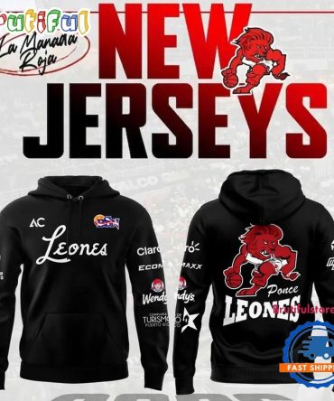 Leones De Ponce Bsn 2026 Black Hoodie Shirt