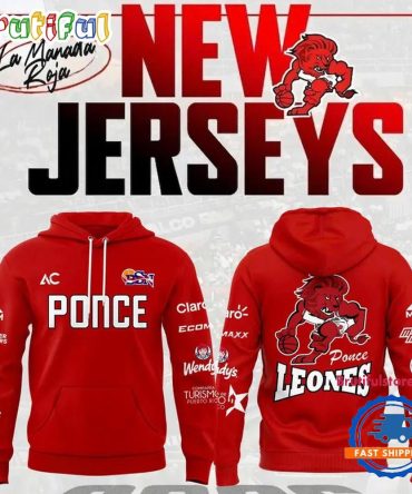 Leones De Ponce Bsn 2026 Red Hoodie Shirt