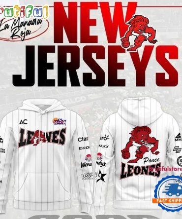 Leones De Ponce Bsn 2026 White Hoodie Shirt